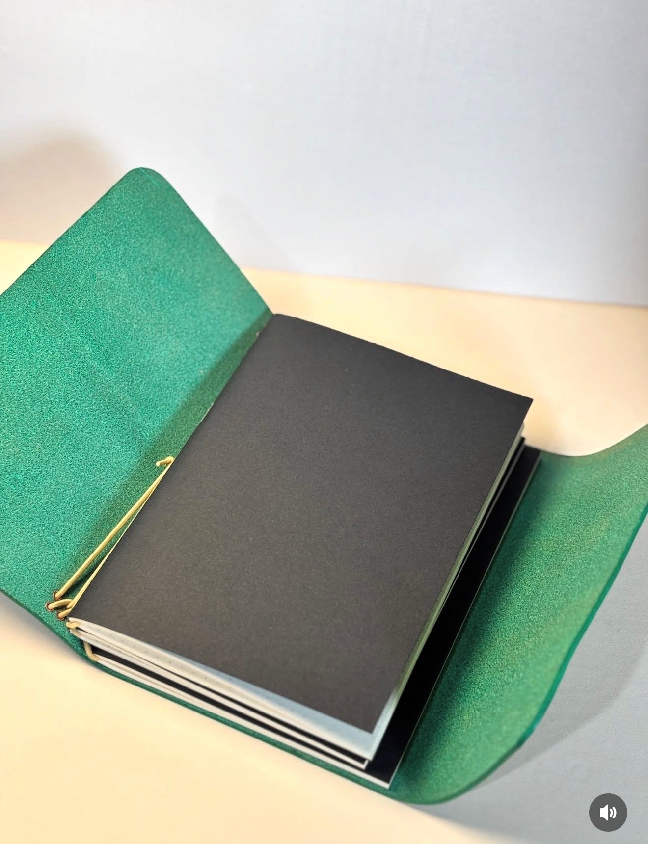 A) Leather Journal Verde Selva