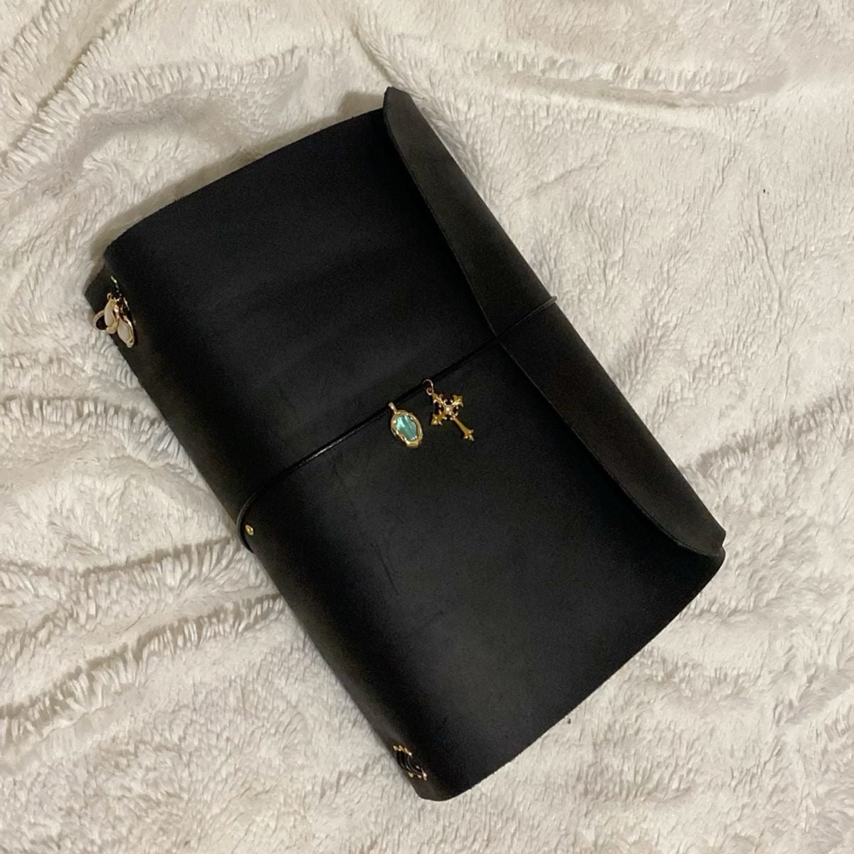 A) Leather Journal Black